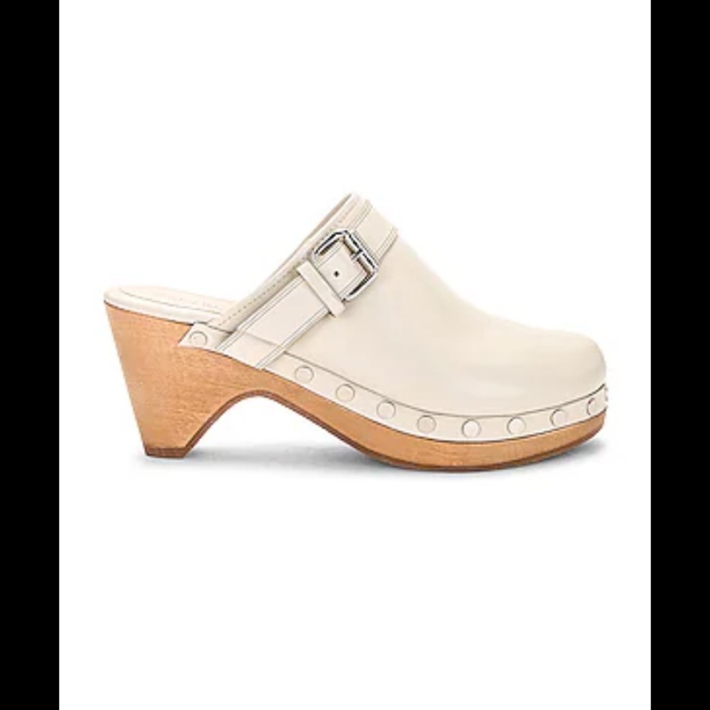 Isabel Marant Titya Clog in Chalk revolve leather boho designer fall luxury - Picture 2 of 5
